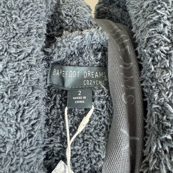 Barefoot Dreams CozyChic Oversized Unisex Adult Robe Slate Blue M/L (Size 2) NWT - Picture 3 of 5